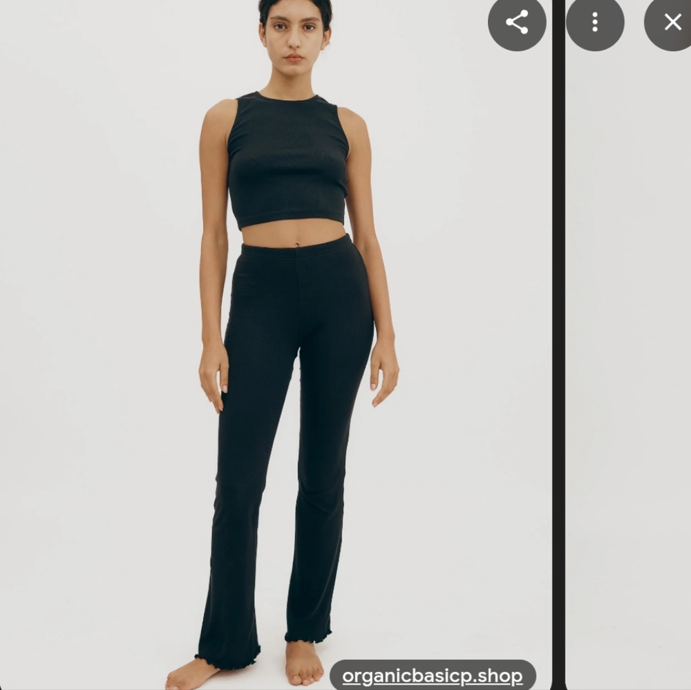 Organic Basics Core Bold Rib Flare Leggings XXS